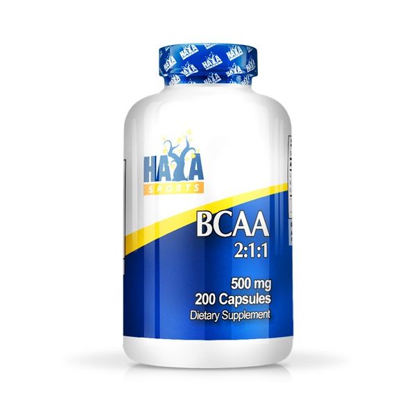 BCAA 2:1:1 500mg - 200 cápsulas [Haya Labs]