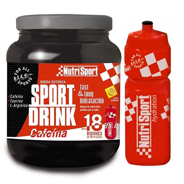 Sport drink sin cafeina - 990g + botella [Nutrisport]