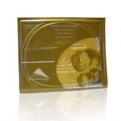 Golden facial mask with collagen