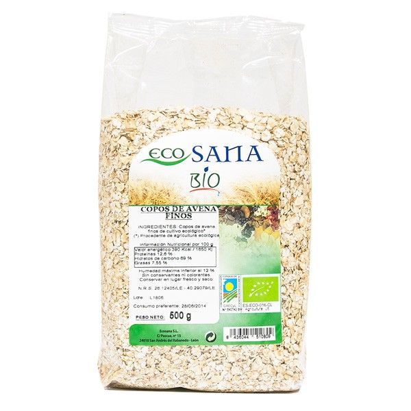 Copos de Avena Finos Bio - 500g 