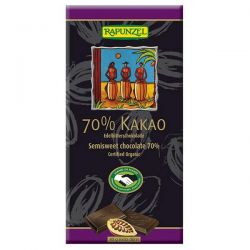 Extra black chocolate tablet rapunzel - 80g