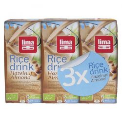 Rice drink with hazelnut and almond Lima - 3 x 200ml