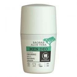 Deodorant roll-on aloe baobab men urtekram - 50 ml