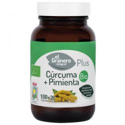 Cúrcuma + Pimienta Bio - 120 Cápsulas [Granero]