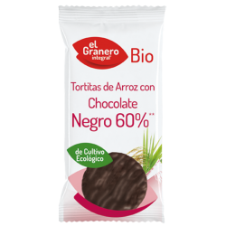 Rice pancakes with black chocolate bio - 6 und