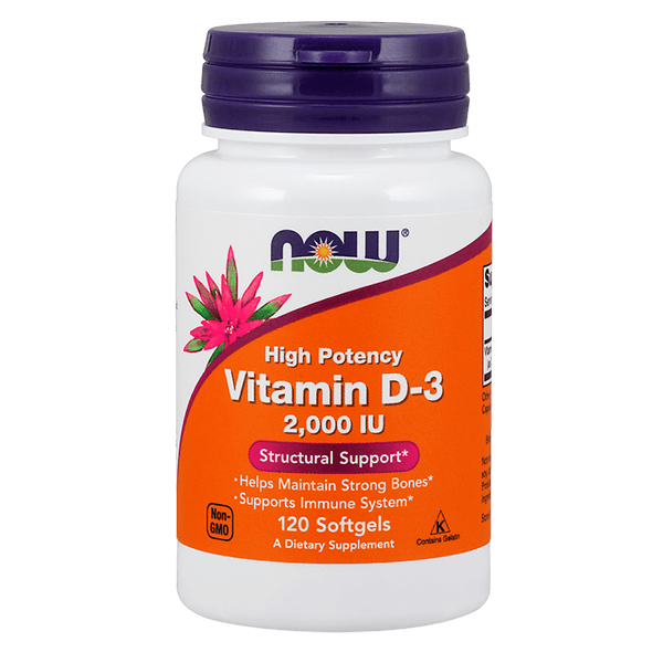 Vitamina D-3 2000 IU - 120 Softgels [Nowfoods]