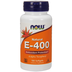 Vitamina E-400 IU D-Alfa - 100 Softgels [Nowfoods]