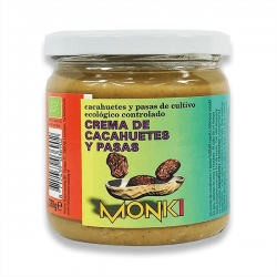Crema de Cacahuetes y Pasas - 330g [Monki]