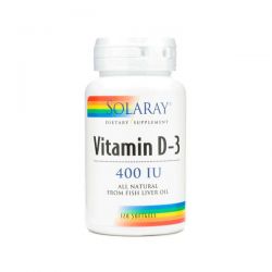 Vitamina D3 400IU - 120 Sofgels [Solaray]