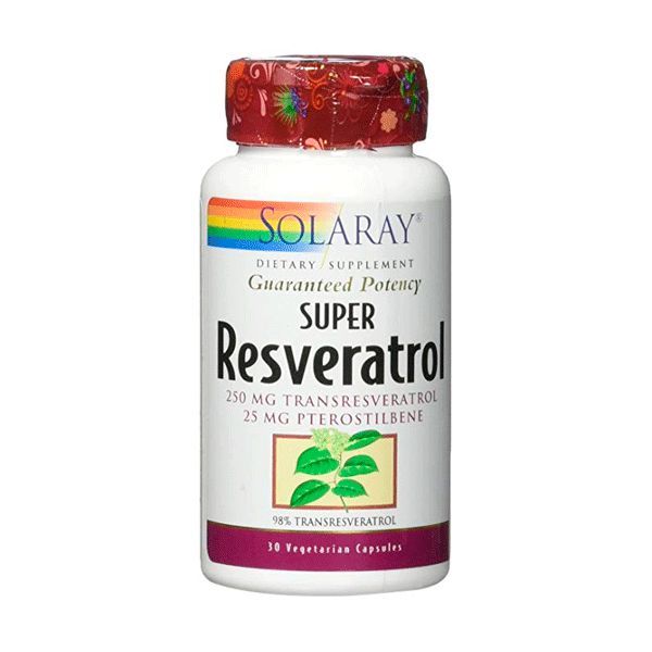 Super Resveratrol 250mg - 30 Cápsulas Vegetales [Solaray]