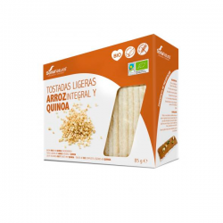 Tostadas ligeras de Arroz Integral y Quinoa Bio - 85g [Soria Natural]