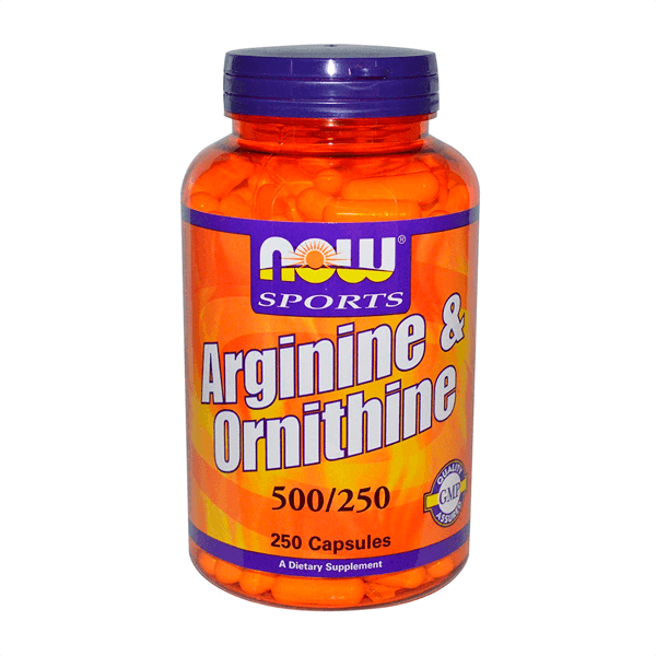 Arginina y Ornitina 500/250mg - 250 Caps