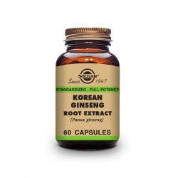 Extracto de Raíz de Ginseng Coreano - 60 Cápsulas [Solgar]