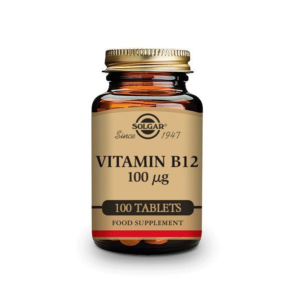 Vitamina B12 100mg - 100 Tabletas [Solgar]