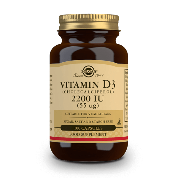 Vitamina D3 2200IU - 100 cápsulas vegetales