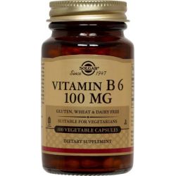 Vitamina B6 100mg - 100 Cápsulas Vegetales
