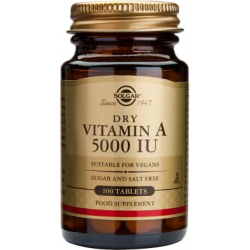 Vitamina Seca A 5000IU - 100 Tabletas