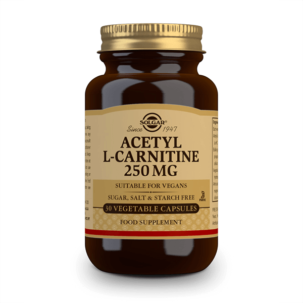 Acetil L-Carnitina 250mg - 30 cápsulas vegetales