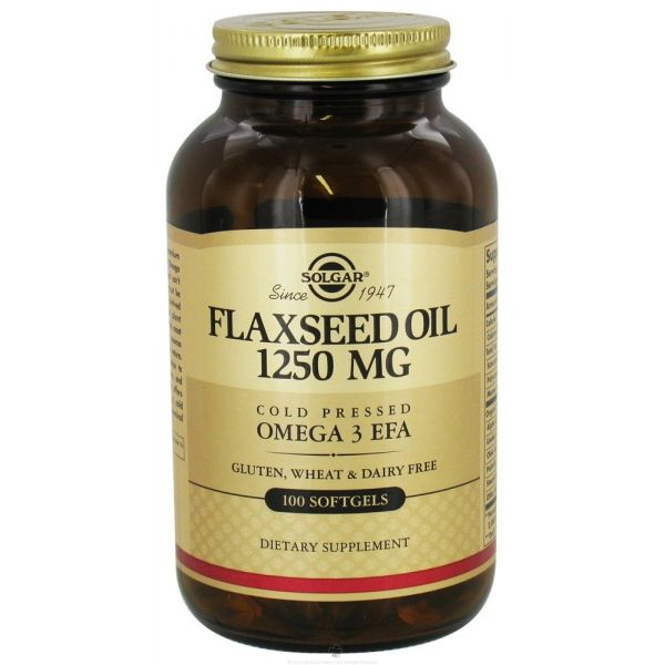 Flaxseed Oil 1250mg - 100 Softgels