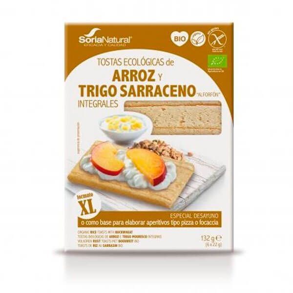 Tostadas Ecológicas de Arroz y Trigo Sarraceno Integrales - 132g