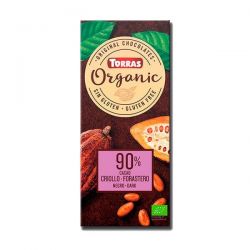 Chocolate Negro 90% Cacao Criollo Forastero Orgánico - 100g