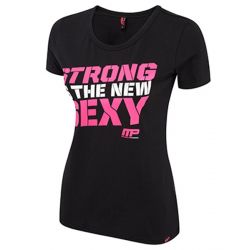 Womens T Shirt Crew Strong Sexy 