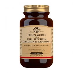 Brain Works con Full Spectrum Cúrcuma y BacoMind - 60 Cápsulas líquidas