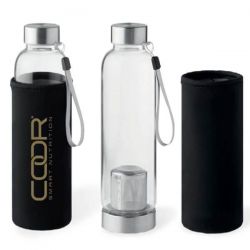 Botella de Vidreo con funda de Neopreno - 500ml