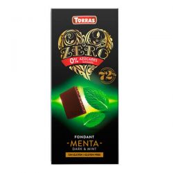 Tableta de Chocolate Negro 72% Cacao con Menta  Zero - 100g