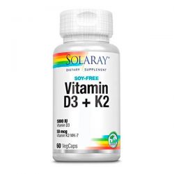 Vitamina D3 + K2 - 120 Cápsulas vegetales