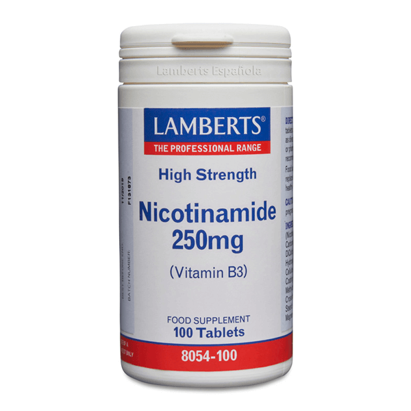 Nicotinamida (Vit B3) - 100 Tabletas