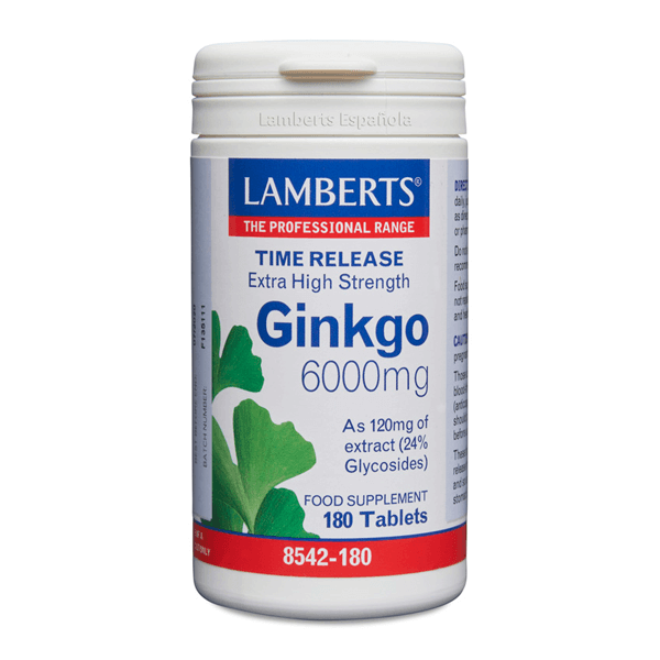 Ginkgo Biloba 6000mg - 180 Tabletas