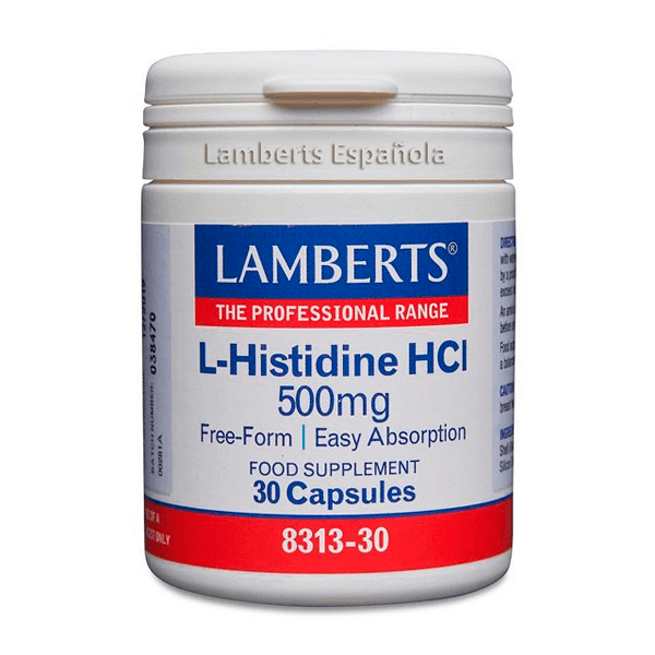 L-Histidina HCI 500mg - 30 Cápsulas