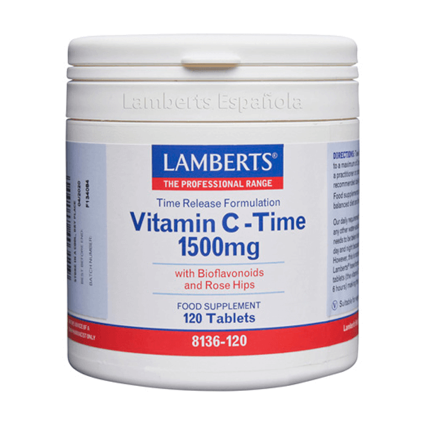 Vitamina C 1500mg con Bioflavonoides (Liberación Sostenida) - 120 Tabletas
