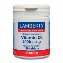 Vitamina D3 400IU - 120 Tabletas