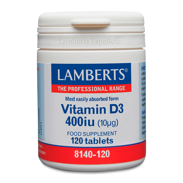 Vitamina D3 400IU - 120 Tabletas