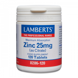 Zinc 25mg - 120 Tabletas