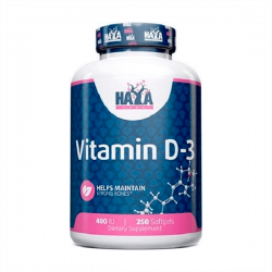 Vitamina D3 400IU - 250 Softgels
