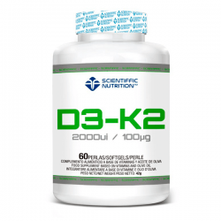 Vitamina D3 + K2 - 60 Softgels