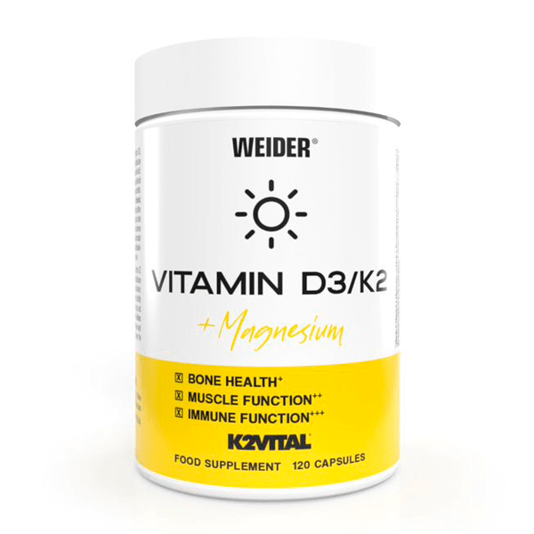 Vitamina D3 /K2 + Magnesio - 120 Cápsulas