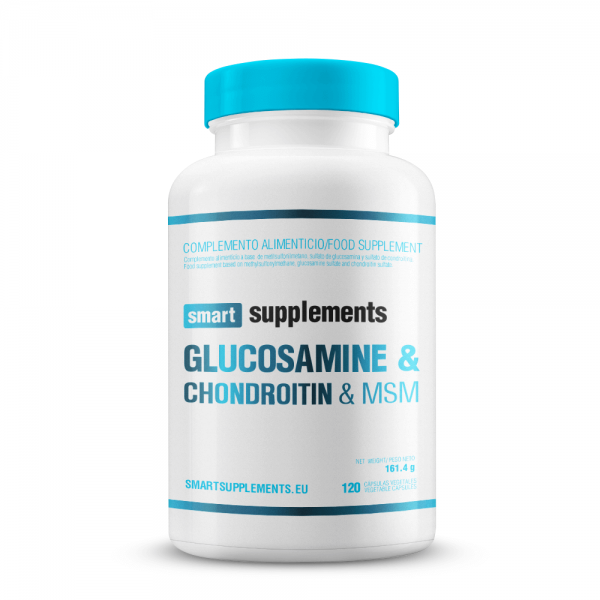 Glucosamina, Condroitina y MSM - 120 Cápsulas Vegetales