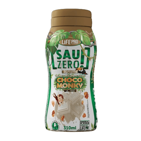 Sauzero Zero Choco Monky presentación de 310ml por LifePRO de la sección salsas saladas sin calorias