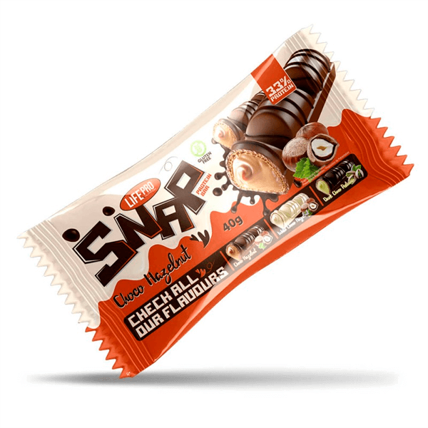 Snap de 40g suplemento de barritas de proteinas hecho por LifePRO