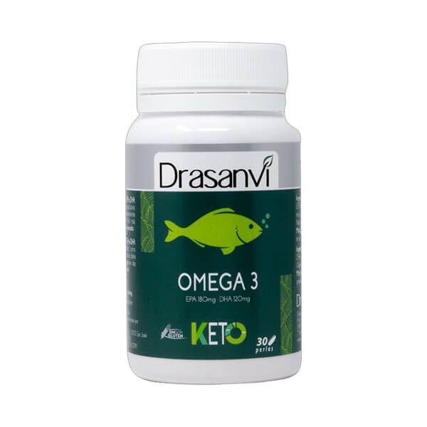 Omega 3 presentación de 30 softgels keto hecho por Drasanvi