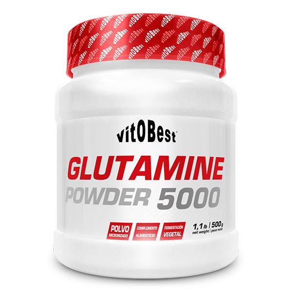 Glutamina en Polvo 5000 presentación de 500g del fabricante VitoBest