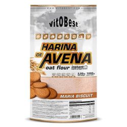 Harina de Avena bote de 1kg por VitoBest - harina de avena dulce