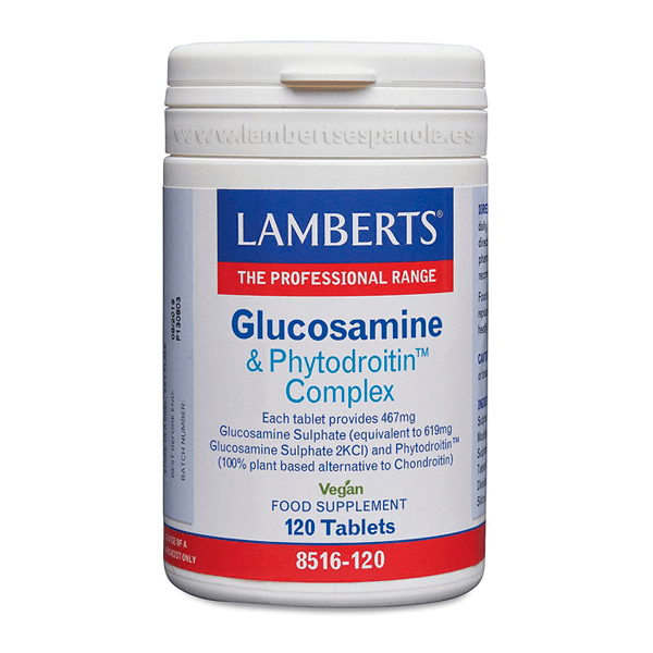 Complejo de Glucosamina y Phytodroitin envase de 120 tabletas hecho por Lamberts