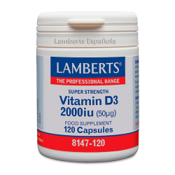 Vitamina D3 2000UI bote de 50 µg por Lamberts