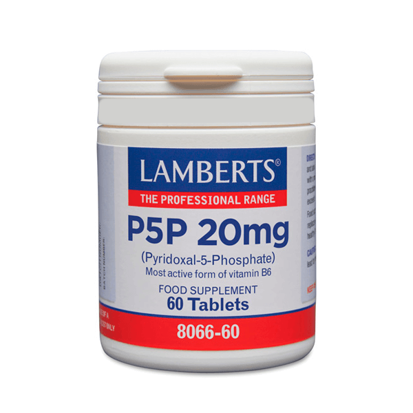 P5P 20mg de 60 tabletas del fabricante Lamberts (Sistema Inmunológico)