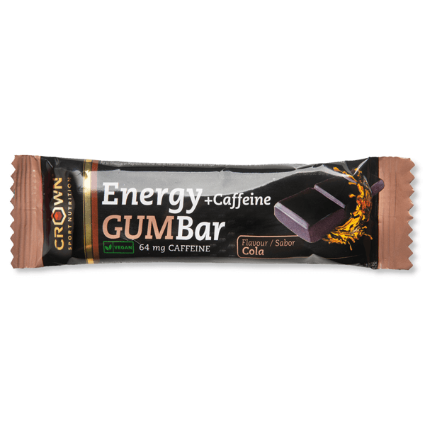 Barrita Energy GUM Bar con Cafeína envase de 30g de la categoría barritas de carbohidratos hecho por Crown Sport